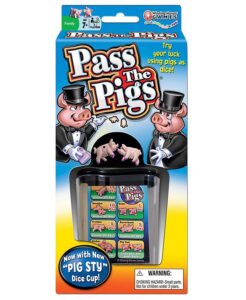 Image shows pass the pigs game.